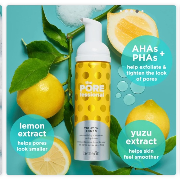 Benefit Cosmetics The POREfessional Tight ’n Toned Pore-Refining AHA+PHA Toner - Picture 4 of 5